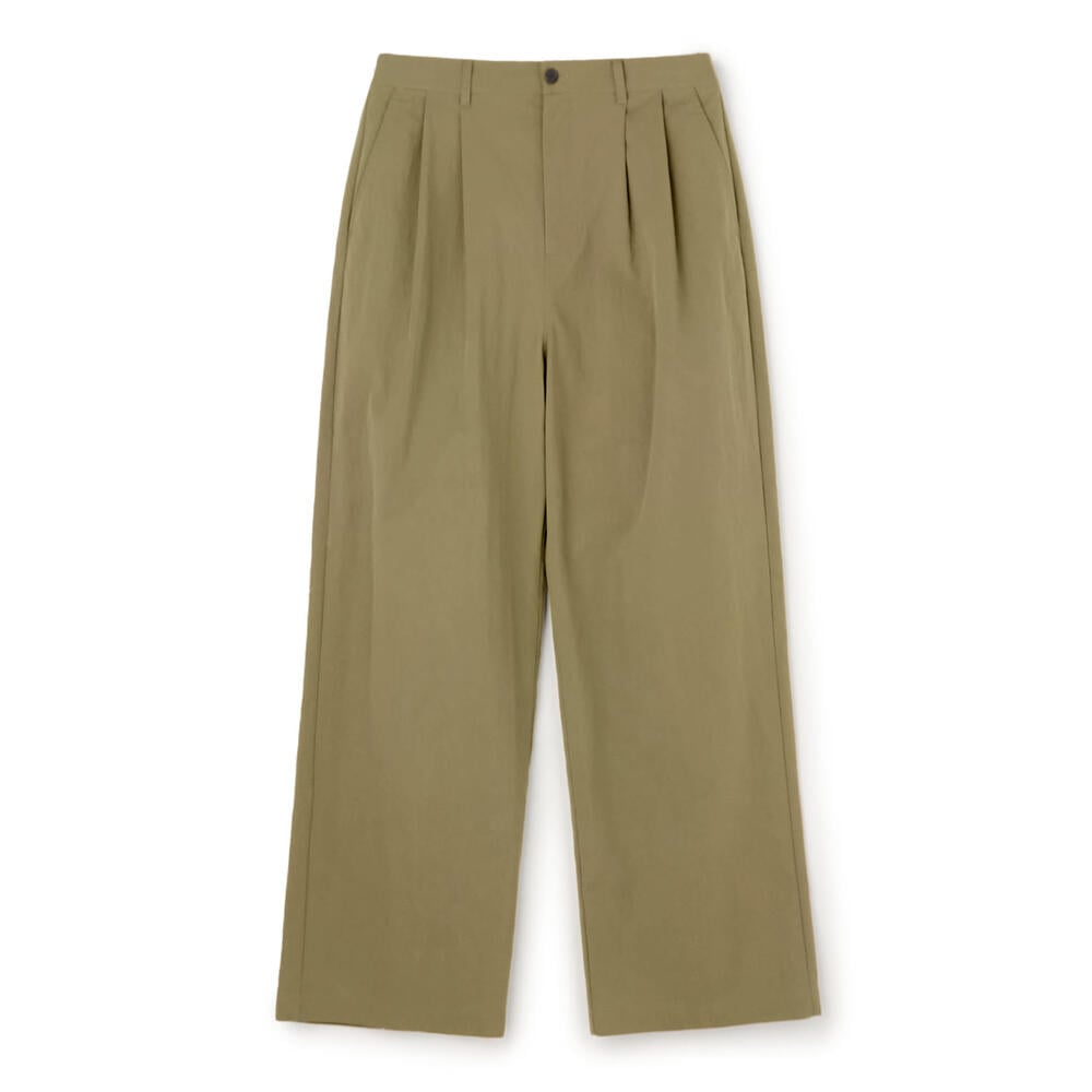 DANTON ダントン　パンツ　ベージュ MEN'S C/N TWILL DOUBLE PLEATED EASY PANTS｜PANTS｜DANTON