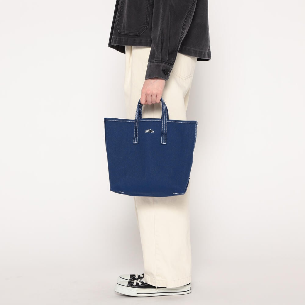DANTON｜ (COTTON CANVAS TOTE BAG (VOSGES-MOYEN-BLACK)) DANTON COTTON CANVAS TOTE BAG [VOSGES MOYEN]