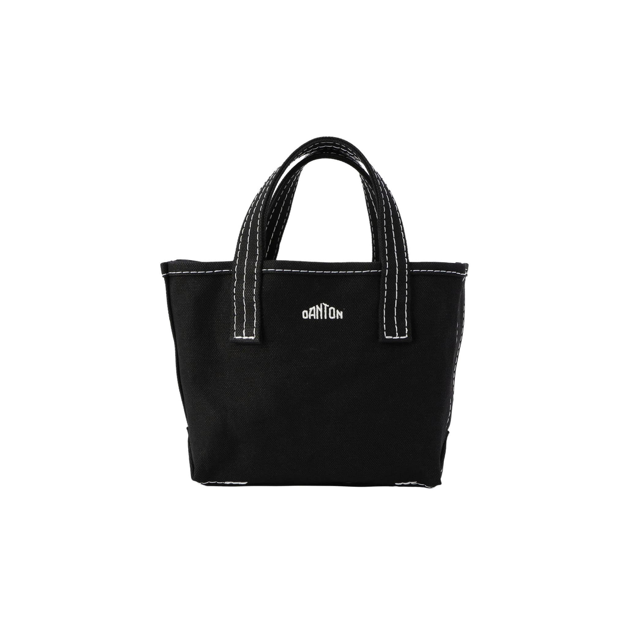 DANTON｜ (COTTON CANVAS TOTE BAG (VOSGES-MOYEN-BLACK)) DANTON COTTON CANVAS TOTE BAG [VOSGES MOYEN]