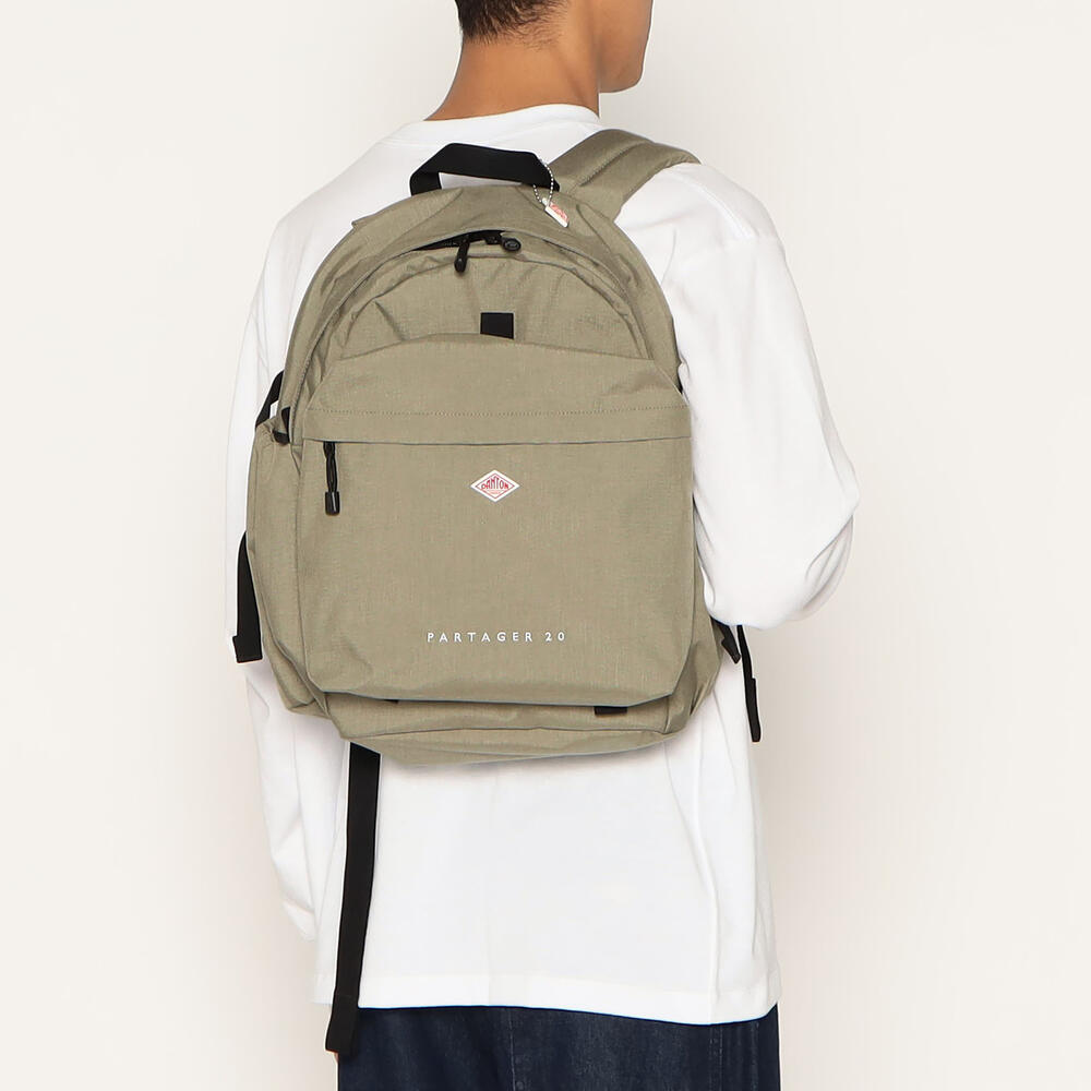 DANTON リュック デイパックPARTAGER 20 ￼ GREIGE CORDURA CANVAS DAYPACK〈PARTAGER 20〉｜BACKPACK｜DANTON