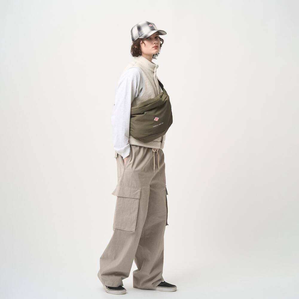 POLYESTER TAFFETA SLING BAG〈CHEMIN VERT 8.4〉｜TOTE BAG