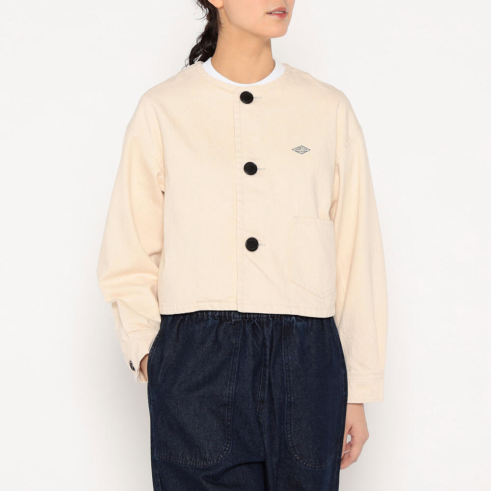 Women's Cotton Drill Collarless Short Jacket｜JACKET｜DANTON