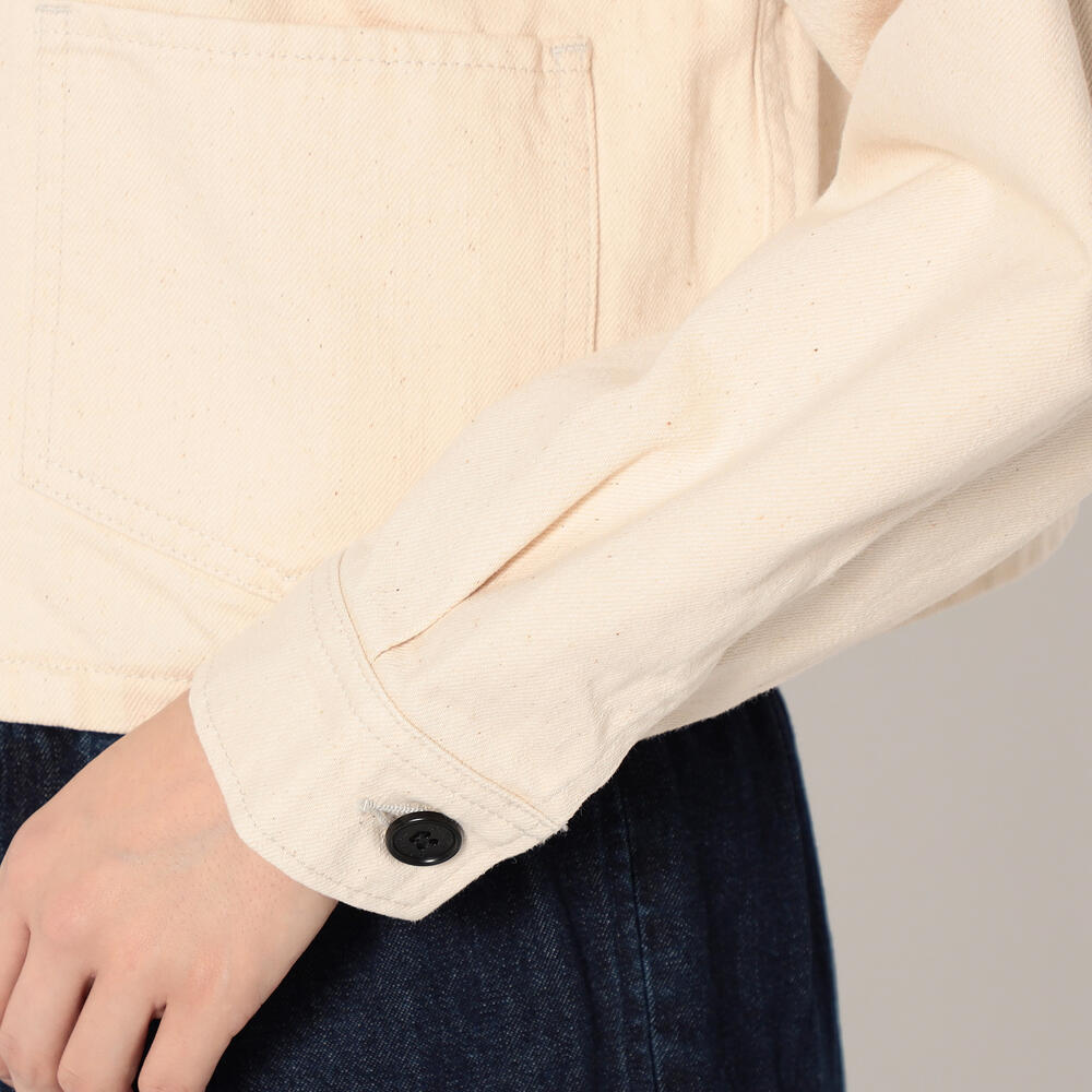 Women's Cotton Drill Collarless Short Jacket｜JACKET｜DANTON