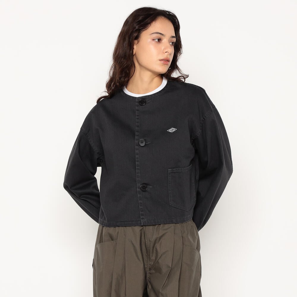 Women's Cotton Drill Collarless Short Jacket｜JACKET｜DANTON