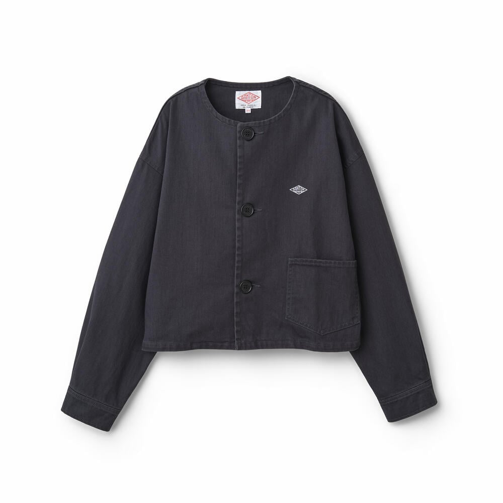Women's Cotton Drill Collarless Short Jacket｜JACKET｜DANTON
