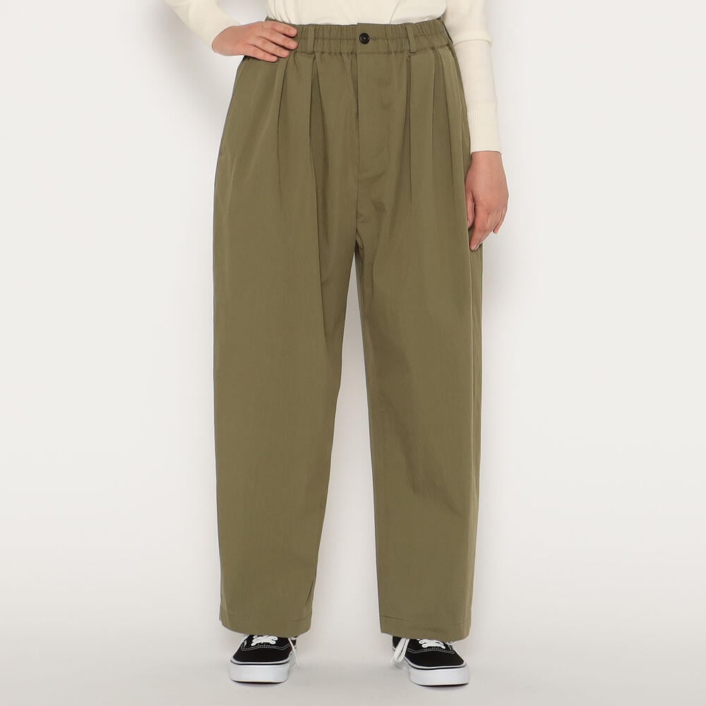 Women's C/N Twill Double Pleated Easy Pants｜PANTS｜DANTON