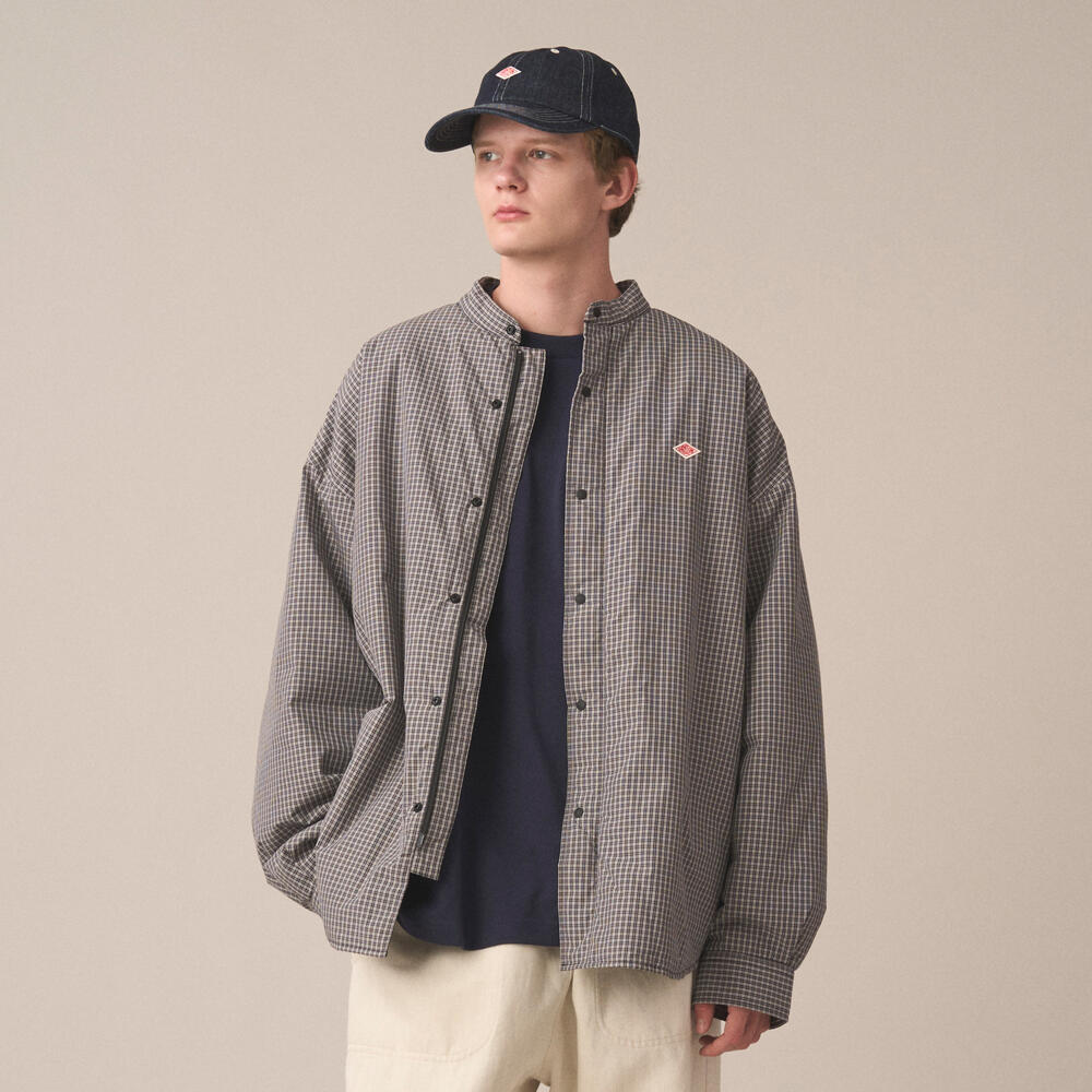 Men's Insulation Stand Collar Shirt Jacket Plaid｜COAT｜DANTON
