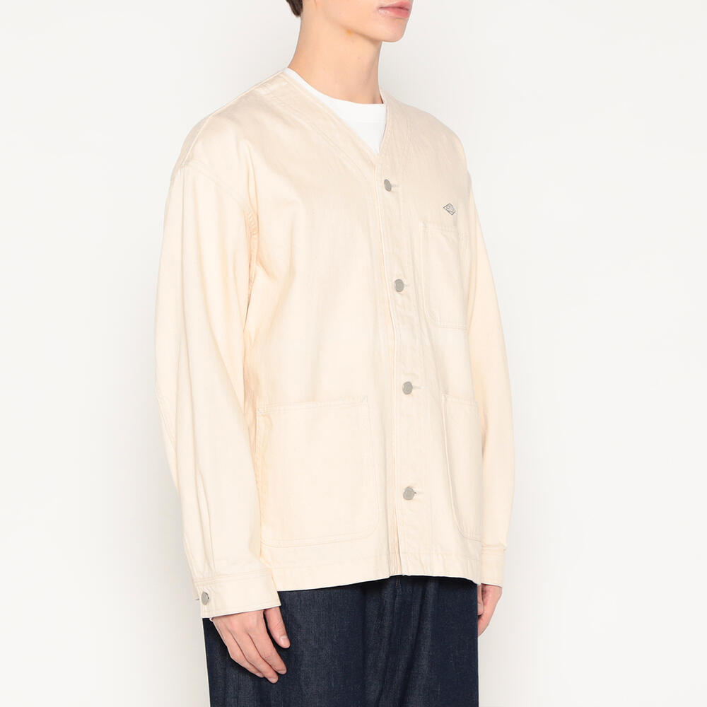 Men's Cotton Drill Collarless Jacket｜JACKET｜DANTON(ダントン