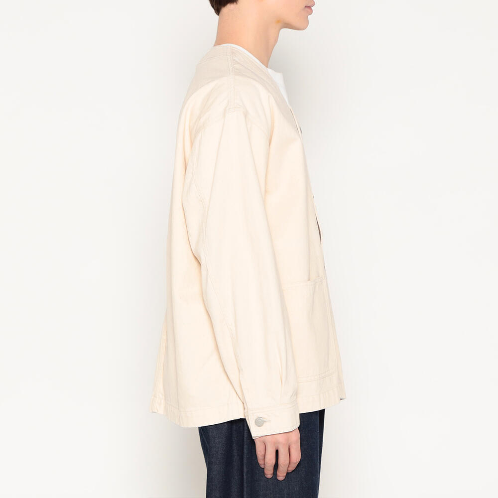 Men's Cotton Drill Collarless Jacket｜JACKET｜DANTON(ダントン