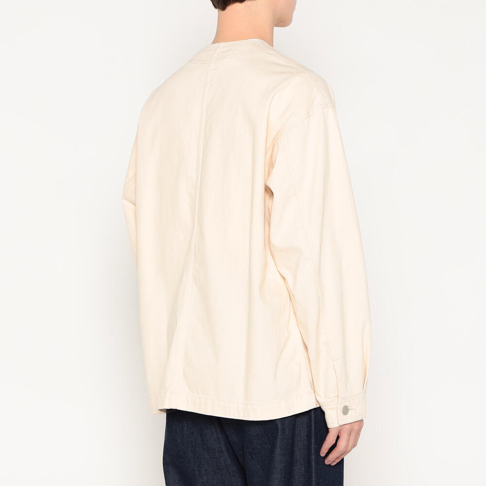Men's Cotton Drill Collarless Jacket｜JACKET｜DANTON(ダントン