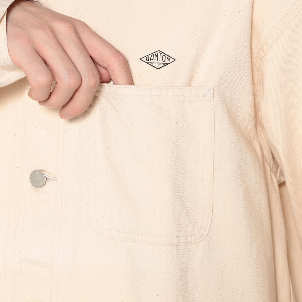 Men's Cotton Drill Collarless Jacket｜JACKET｜DANTON(ダントン