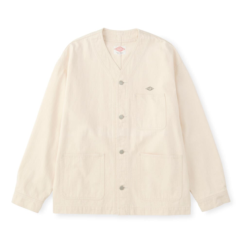 Men's Cotton Drill Collarless Jacket｜JACKET｜DANTON(ダントン