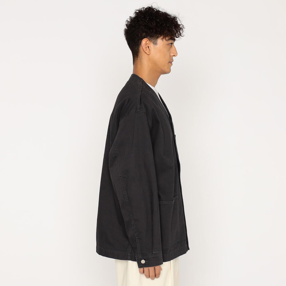 Men's Cotton Drill Collarless Jacket｜JACKET｜DANTON(ダントン