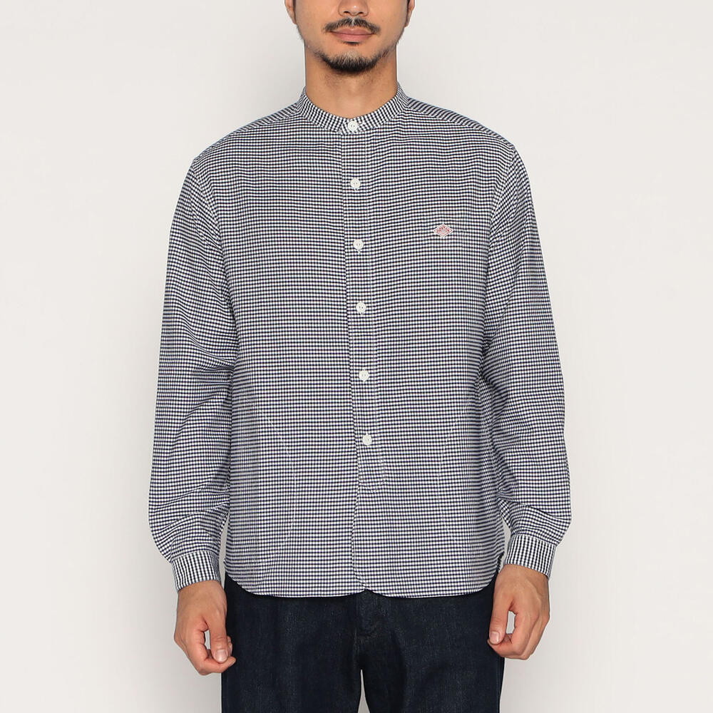 Men's Oxford Band Collar Shirt Pattern｜SHIRT｜DANTON(ダントン