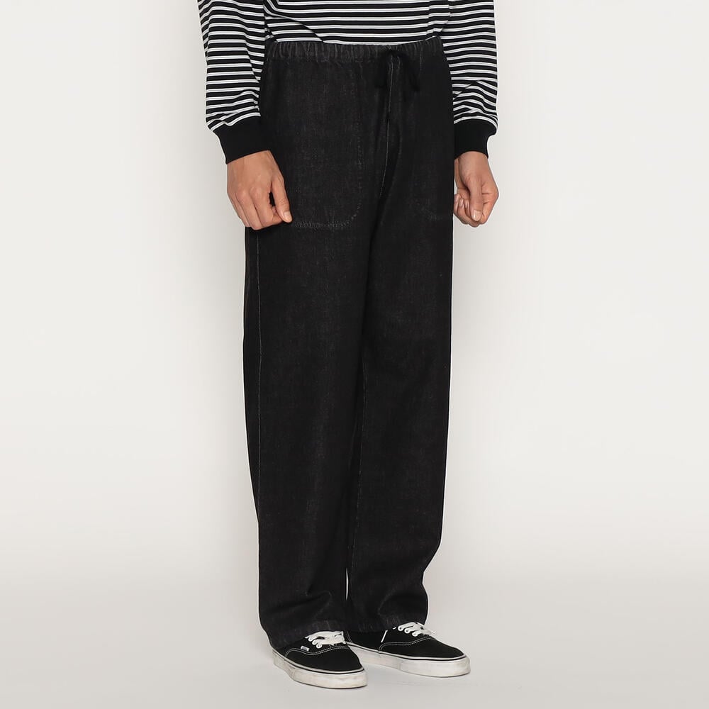 Men's Black Denim Easy Pants｜PANTS｜DANTON(ダントン)｜DANTON