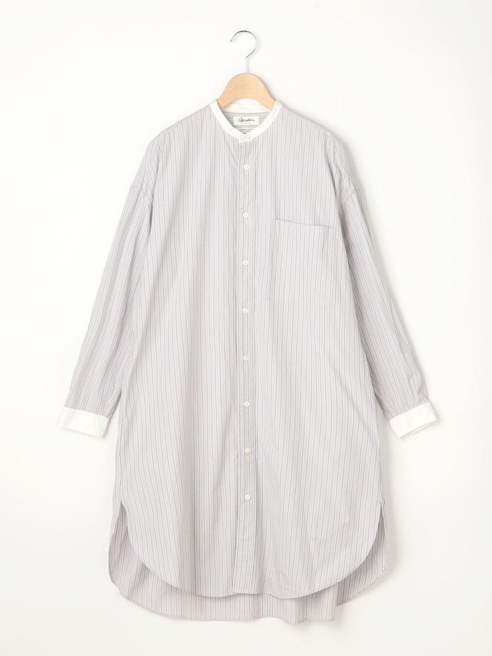 バンドカラーシャツワンピース Mup Women Shirt Bshop ビショップ Bshop Online Store