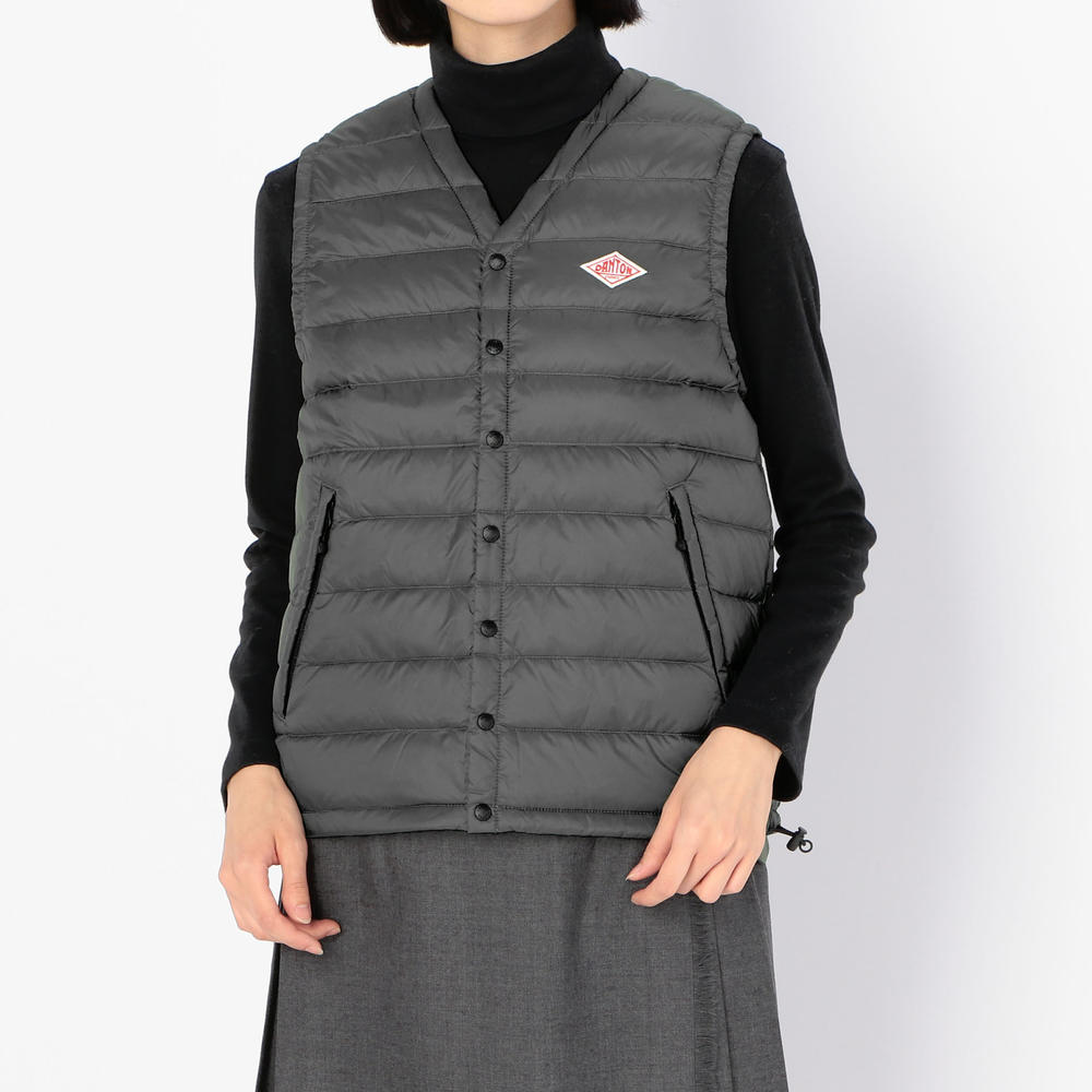 Outlet Vネック インナーダウンベスト Women Vest Outlet Shop アウトレットショップ Bshop Online Store