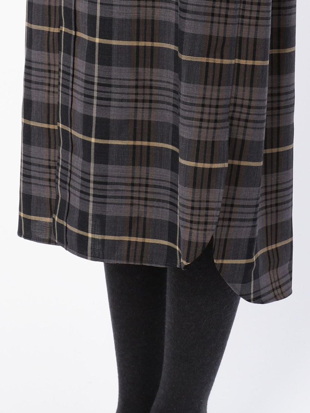 Outlet ウールチェック ロングシャツワンピース Women One Piece Dress Outlet Shop アウトレットショップ Bshop Online Store Outlet ウールチェック ロングシャツワンピース Women One Piece Dress Outlet Shop アウトレットショップ Bshop Online Store