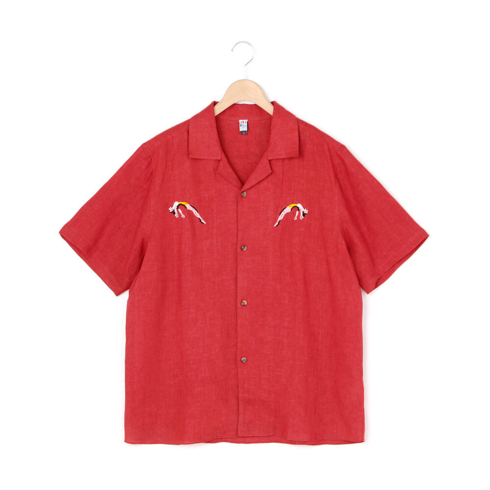 半袖リネンシャツ Jumping Men Shirt Bshop ビショップ Bshop Online Store