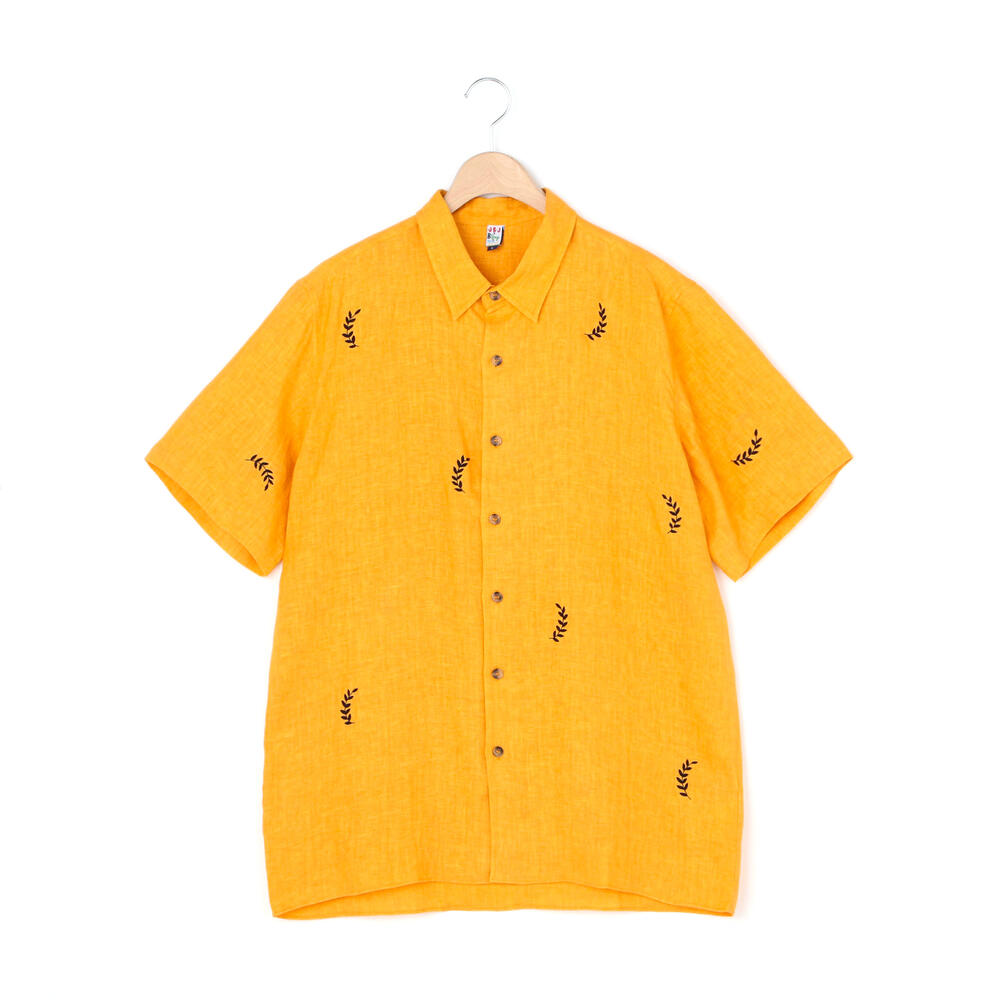 半袖リネンシャツ Laureal Men Shirt Bshop ビショップ Bshop Online Store