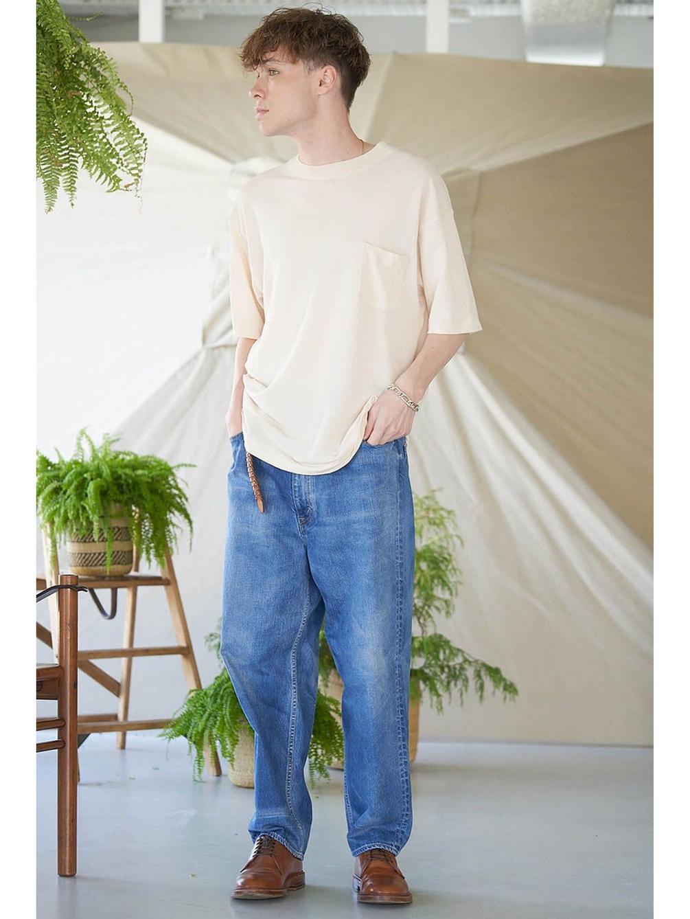 5pワイドテーパードデニムパンツ Men Pants Bshop ビショップ Bshop Online Store