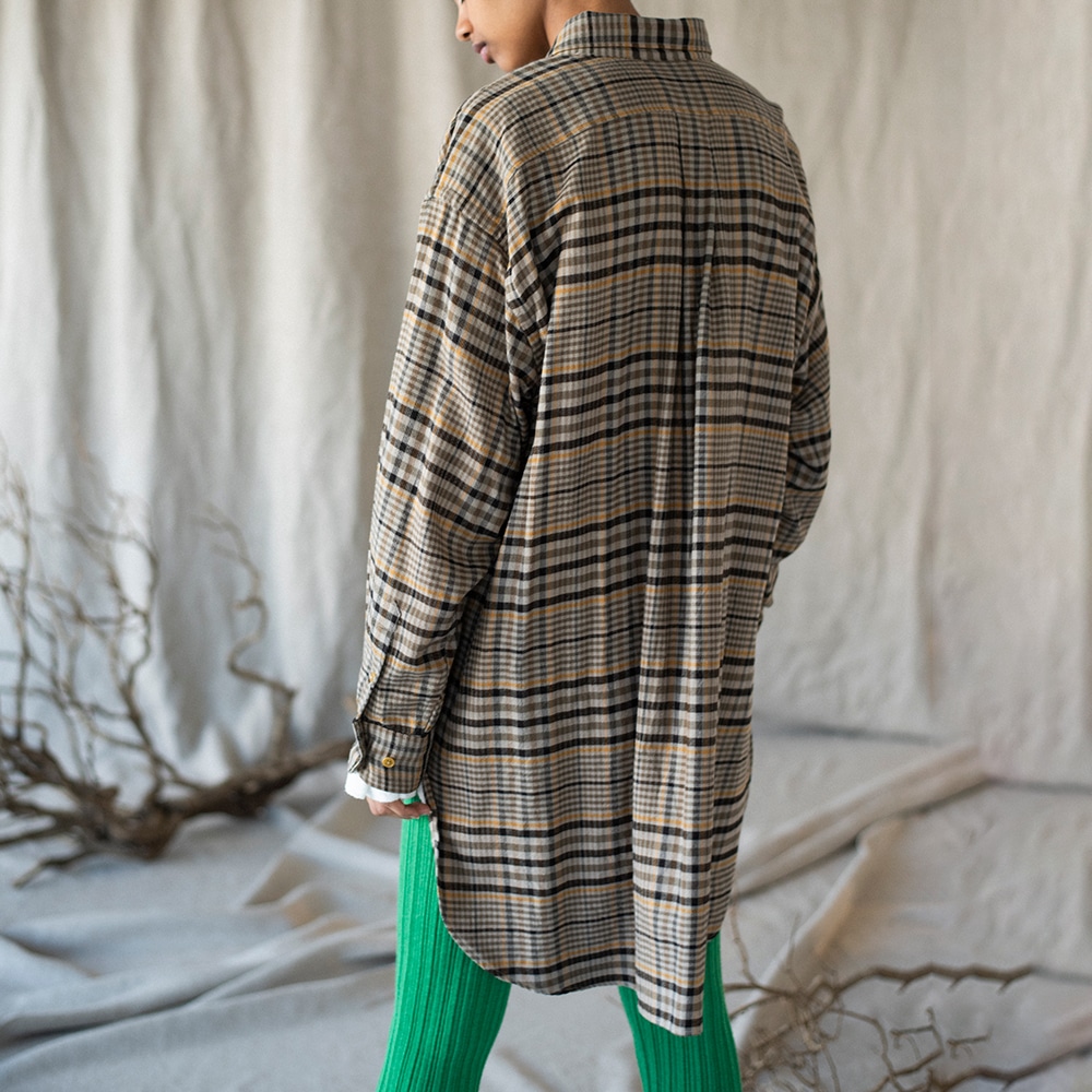 シルクフランネル オーバーサイズシャツ Women Shirt Bshop ビショップ Bshop Online Store