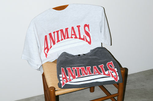 STUDIO WEAREALLANIMALS｜ヴィンテージライクなグラフィックTシャツ。