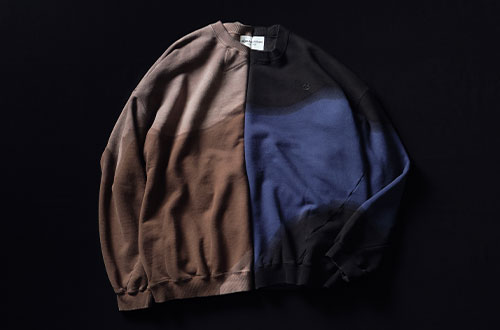 NOMARHYTHM TEXTILE｜手染めならではの風合いが魅力のツイストスウェット。
